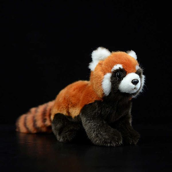 Simulation Red Panda Stuffed Plush Toys Ailurus Fulgens Lesser Panda Lovely Cute Dolls Soft Kawaii Animals Kids Gift Collection Q0727