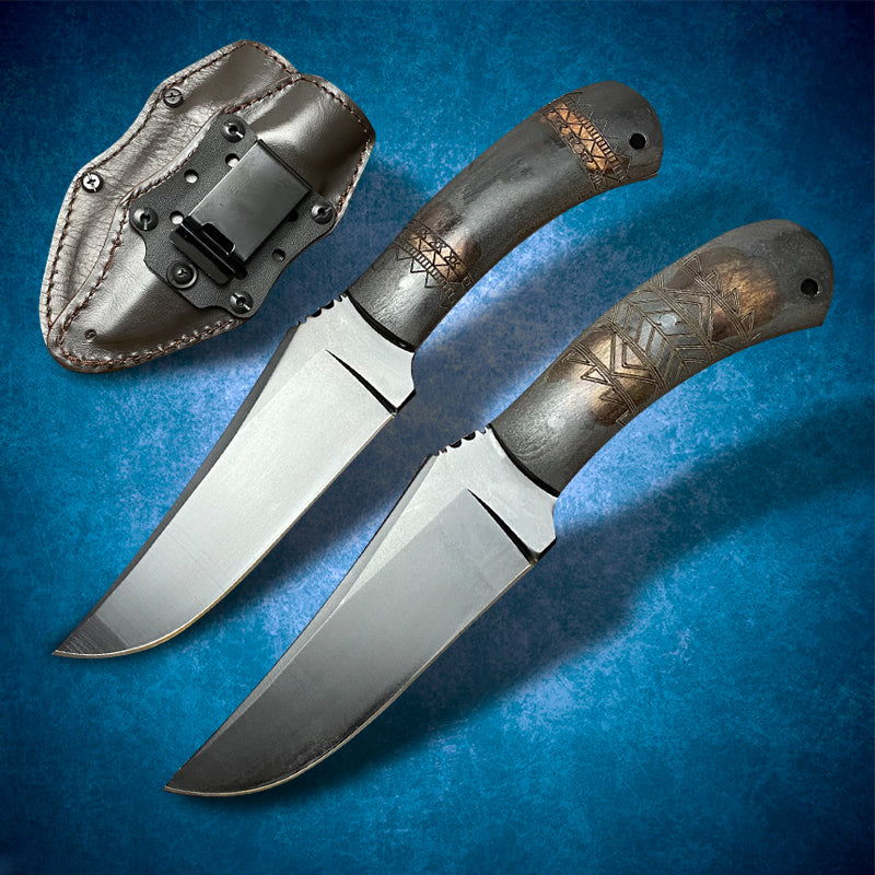 Winkler 80crv2 Steel Hunting Knife Hand Tool Maple Handle EDC Fixed Straight Blade Outdoor Camping Survival Williams Tactical Fighting Equipment For