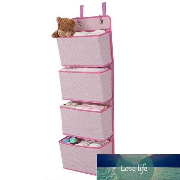 4 Spaces Wardrobe Organiser Storage Folding Handbag Space Saver Shelves Household Supplies Wall Mounted Portable Home Organizer Factory pric