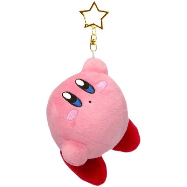 100pcs Cute Cartoon Party Favor Star Kirby Plush Doll Pendant Keychain Girl Holiday Gift