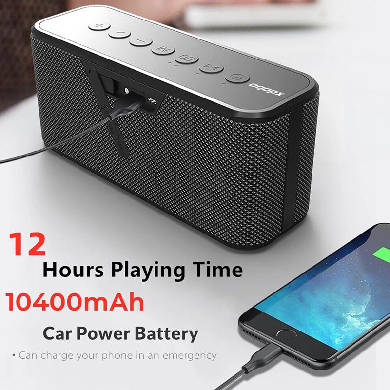 Portable Speakers XDOBO X8 Plus 80W Wireless Bluetooth Speaker TWS Subwoofer 10400mAh Battery Capacity Power Bank Charger For Phone Sound Bo