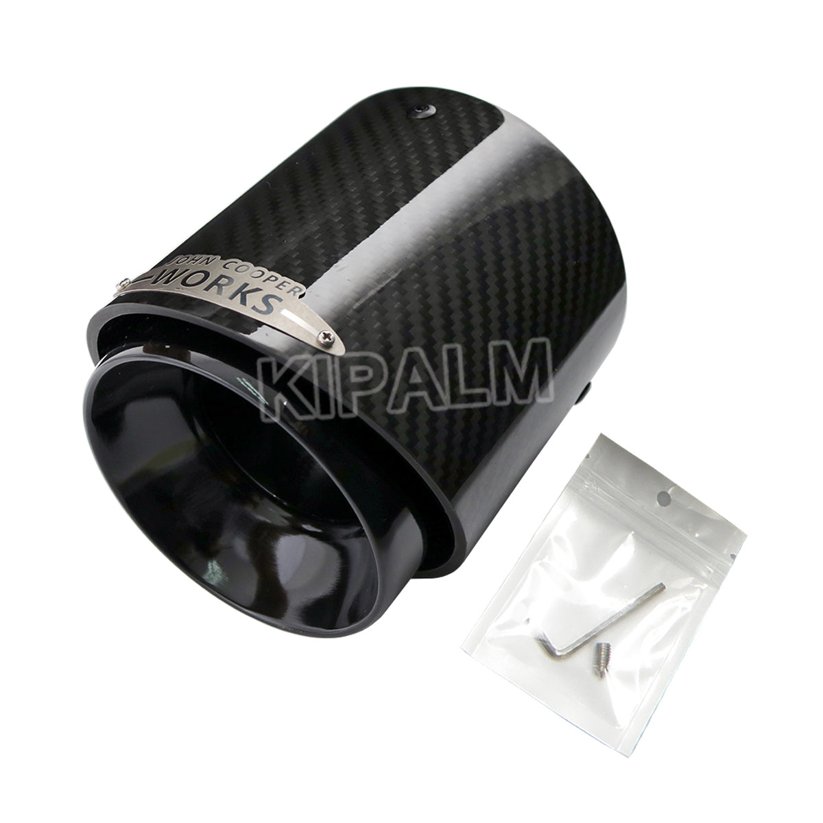 1 piece Black Glossy Carbon Fiber Exhaust Tip Muffler Tips for Mini Cooper R55 R56 R57 R58 R59 R60 R61 F54 F55 F56 F57 F60