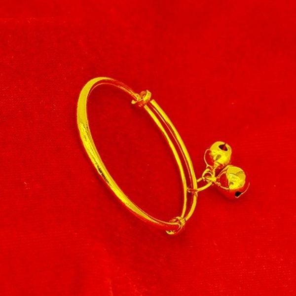 Bangle Smooth Adjustable Infant Yellow Gold Filled Baby Bracelet