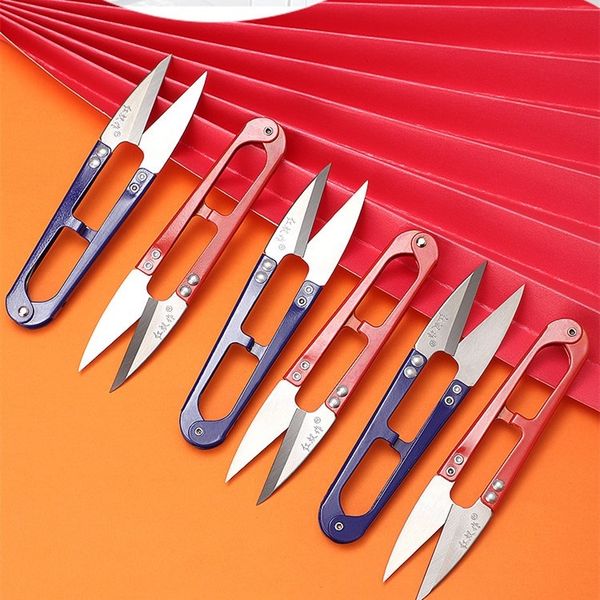 12pcs- lot Red Color Scissors Tools Household Handy Mini Small Sewing Scissors Embroidery Sewing Tool Cross Stitch Craft Nippers Hand Tool T