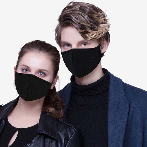 designer face mask fashion soft Anti-Dust Cotton Mouth Masks Protective facemask Man Woman Wearing black top selling