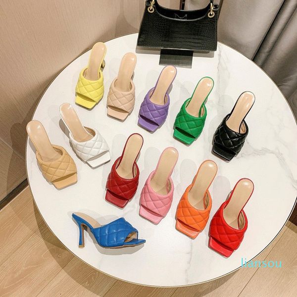 Womens Sandals Candy Color Slippers High Heels Rubber Sandal Slipper Jelly Shoes Flip Flops Outdoor Beach Shoe Boots H