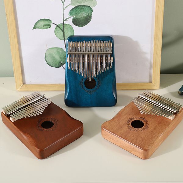17 Keys Kalimba Mahogany Thumb Piano Reed 17 Key Music Keyboard Wooden African Kalimba Finger Piano