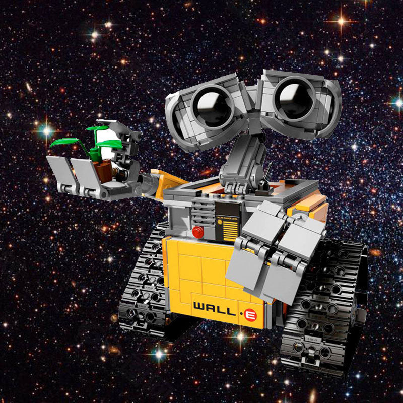 Toys Lego Wally Robot Is Compatible with Technology to Assemble Static Model Small Particle Building Block