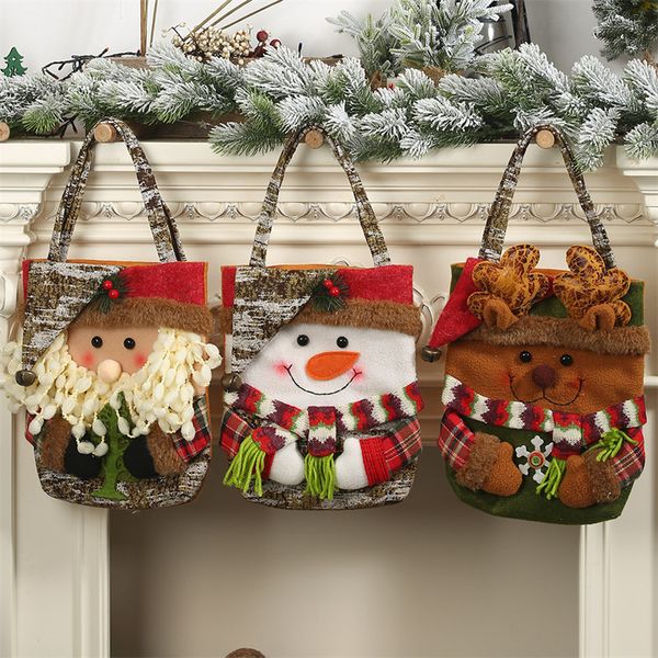Christmas Decorations Christmas Bags Christmas-Decoration Xmas-Tree Santa Claus Snowman Xmas handbag Children Candy Gift Bag T9I001479 z2411