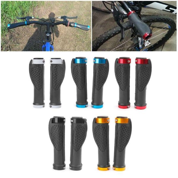 Bike Handlebars &Components Ergonomic Handle Grip Road Cycling Bicycle Anti-Skid Rubber Lock Handlebar RXBC