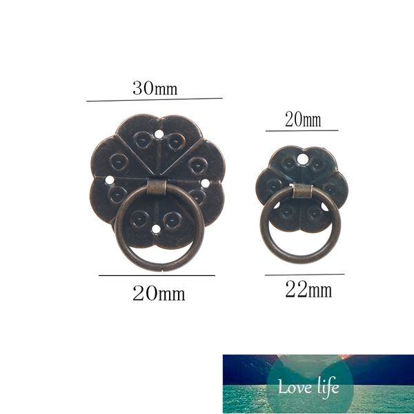Wholesale Retro Bronze Kitchen Cabinet Knobs Cupboard Door Handles Vintage Wardrobe Furniture Handle Jewelry Box Drawer Pulls Factory price