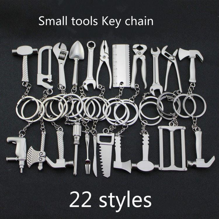 Keychains 22 Styles For Men High Quality Alloy Creative Tools Wrenches Screwdriver Drill Pliers Key Rings Chains