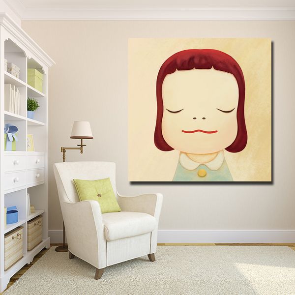 Cartoon Painting Yoshitomo Nara Sleepwalking Dolls Canvas Art Painting Print Poster Picture Wall Art For Baby Room Home Decor
