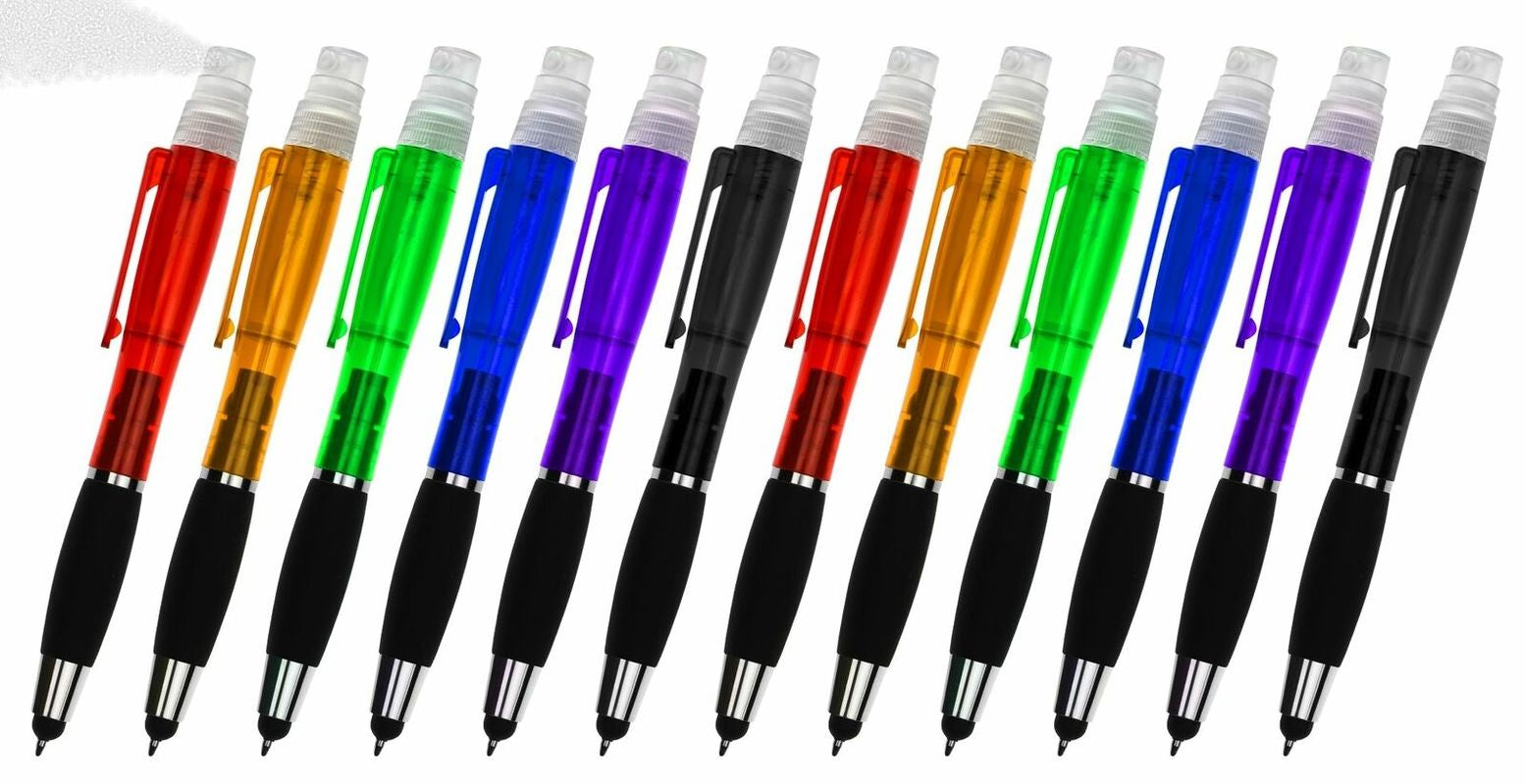 3in1 Stylus Pens for Touch screens Empty Sanitizer Spray Pen Writting Supplies Gift for Student School Favors WJ106