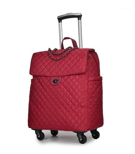 L age bag portable travel Trolley Bags on wheels rolling l woman Handbag Suitcase Carry-on bags backpack1