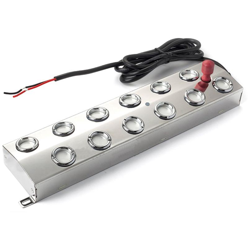 Humidifiers 12 Head Ultrasonic Mist Maker Fogger Stainless Steel Humidifier Aeromist Hydroponics Nebulizer Water Fountain Pond Atomizer