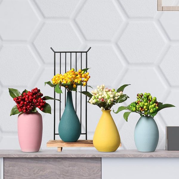 Vases Modern Minimalist Ceramic For Living Room Desktop Dried Flower Vase Bedroom Dining Table Home Decorations