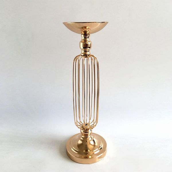 Vases Flower Vase Wedding Table Centerpiece Event Road Lead Gold Silver Metal Party Floor Flowers Stand For Home Decor