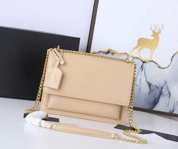 Luxury Designer zuolan sunset bag Classic latest color women Shoulder bags chain handbag Toothpick pattern leather womens Cross body handbag