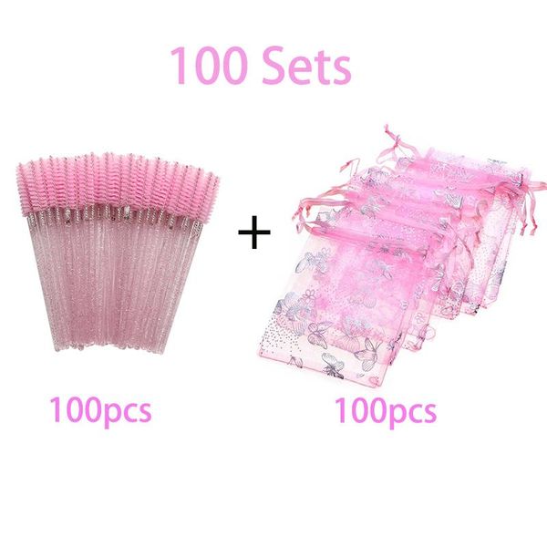 False Eyelashes 300-200-100-50 Sets Pink Eyelash Bag Colorful Butterfly Eye Lashes Packaging Box Beauty Gift Baggies Wholesale Lash Vendors