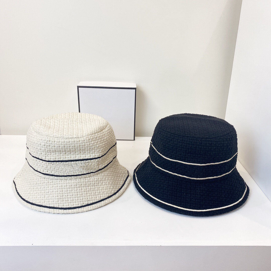 Fashion women&#039;s Bucket Hat Women&#039;s baseball cap channe fisherman hat Bucket Hat collage high quality.063