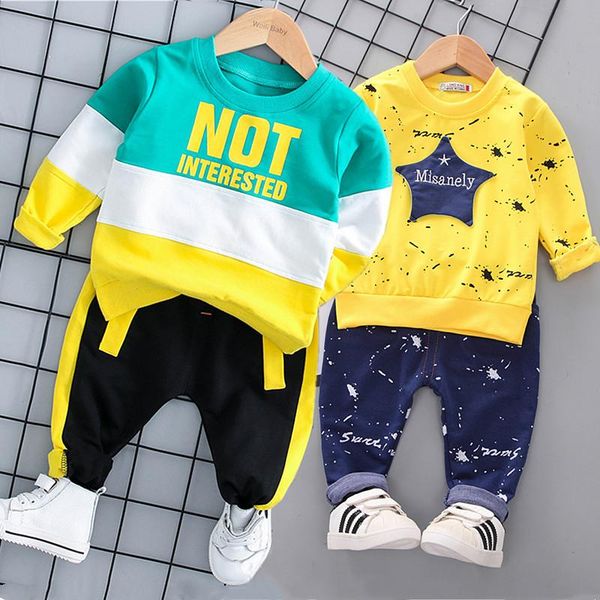 Clothing Sets Born Kids Clothes Baby Boys Costume Letter Tracksuit Tops Pants 2PCS Children Boy Spring Outfits Girls Set Infantil