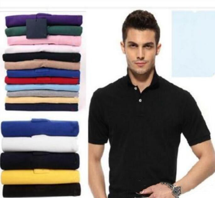 Men&#039;s Embroidery clothing men fabric letter polo t-shirt collar casual tee shirt tops