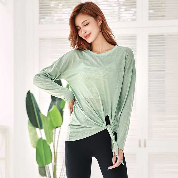 Lu Sport Dress Women&#039;s Gym Cover Up Long Sleeve Loose ps Lightweight Sports Shirt Running Quick T-shirt Running align Clothing 92