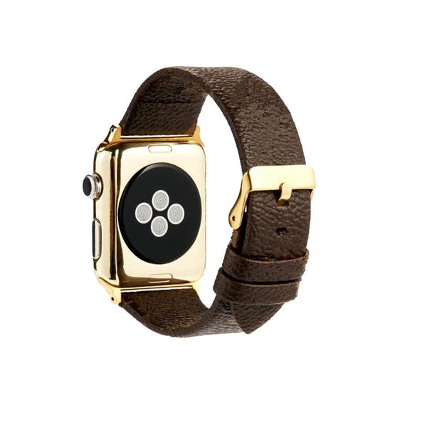 Monogram Flower Designer Luxury SmartWatch Leather Strap for Apple Watch Bands i watch Series 7 6 5 4 3 G Designers WatchBand 41mm 45mm 38mm