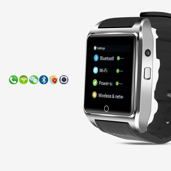 WIFI Smart Watch 512MB-4GB w-Facebook-Twitter-WhatsApp Bluetooth 4.0 Smartwatch w- Camera Pedometer SIM Card Phone Call