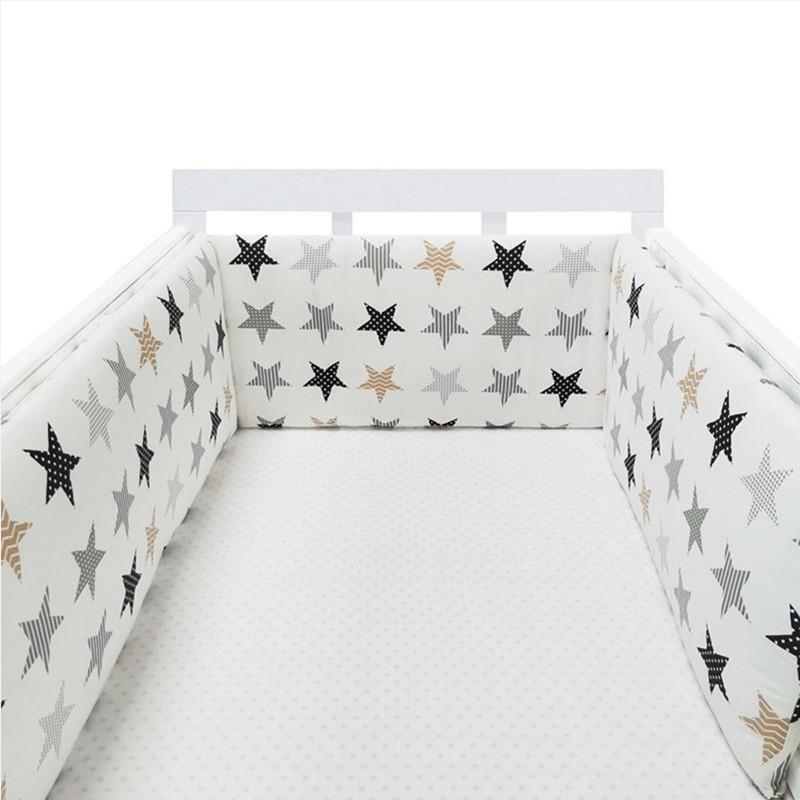 Bedding Sets Crib Bumpers Nursery Pads Born Baby Bed Fence Guards Protector Pure Cotton Thick Rail Padding Infant Set 200*30cm