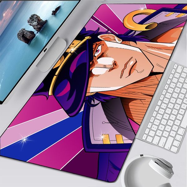 Anime Jojo Adventure Keyboards Mat carpet Rubber Gaming Mousepad Desk Mat Customized Laptop Gaming PC Large anime Mouse Pad mat