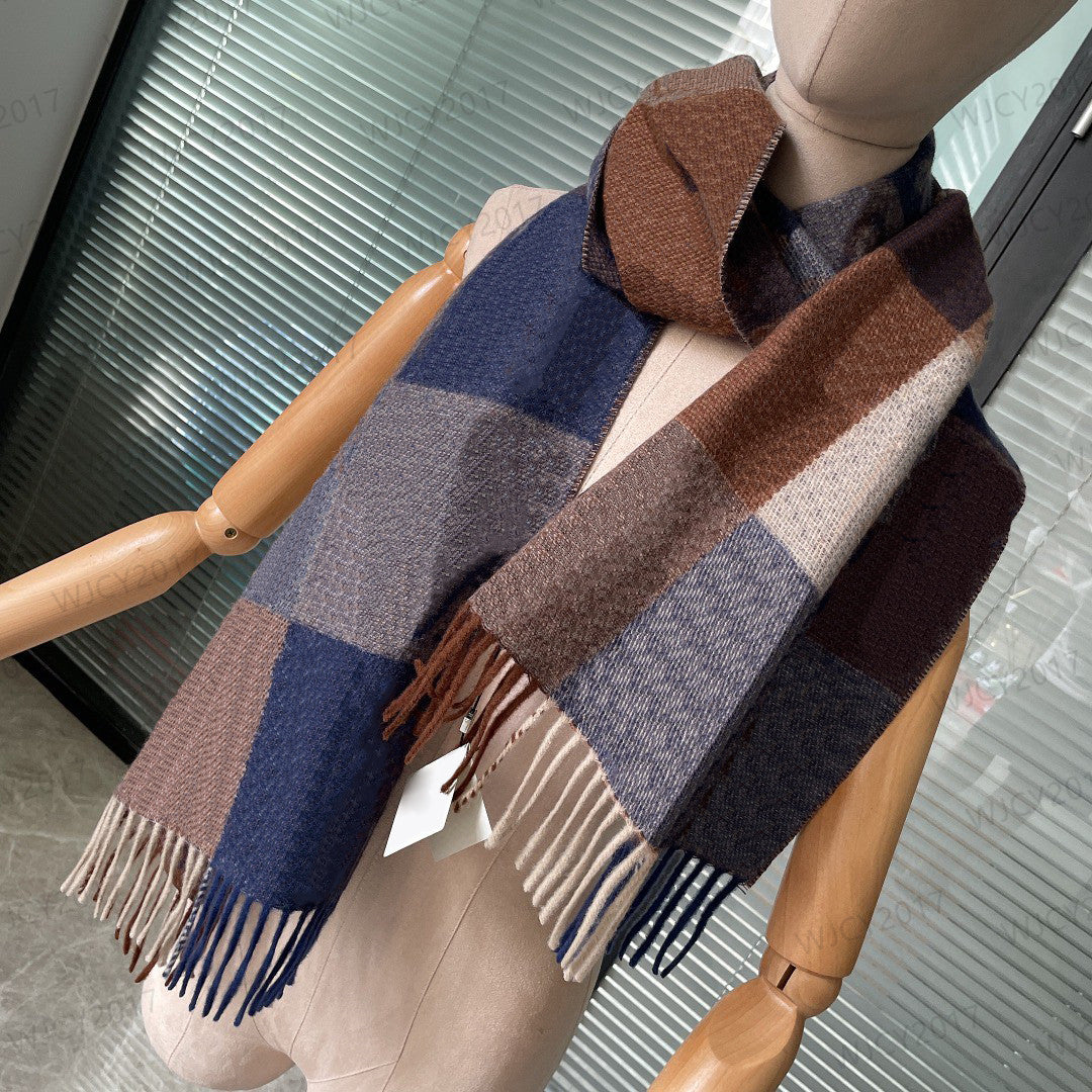 Plaid Classic Letters Scarves Designer Cashmere Wraps Checkerboard Man Women Shawl Long Neck with High Quality