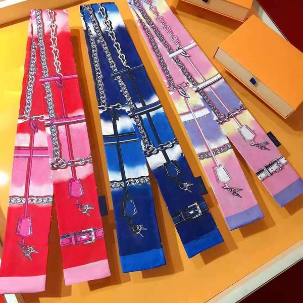 Women&#039;s Fashion Scarf Designer Classic Handbag All-go Scarves High-quality silk High-end Luxury Brand neckerchief Size 8*116cm