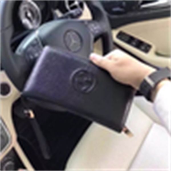 Brand Designer Luxury ZTZY Men&#039;s Zip CLUTCHES 96092 MEN Long COMPACT Wallet CHAIN EVENING WALLETS KEY CARD HOLDERS PURSE