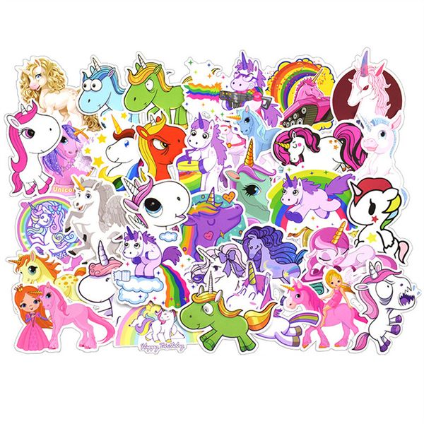 Cartoon Animal Stickers No Repetition Pony Funny Graffiti Decals For Laptop Games Helmet Guitar Scooter Cars Motorcycle Toys Gift Decal 50 P
