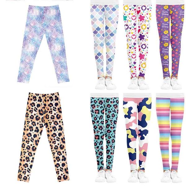 Girls Leggings Stockings Double Needles Ninth High Waist Warm Pure Cotton Bottom Socks and Pants 0-6T