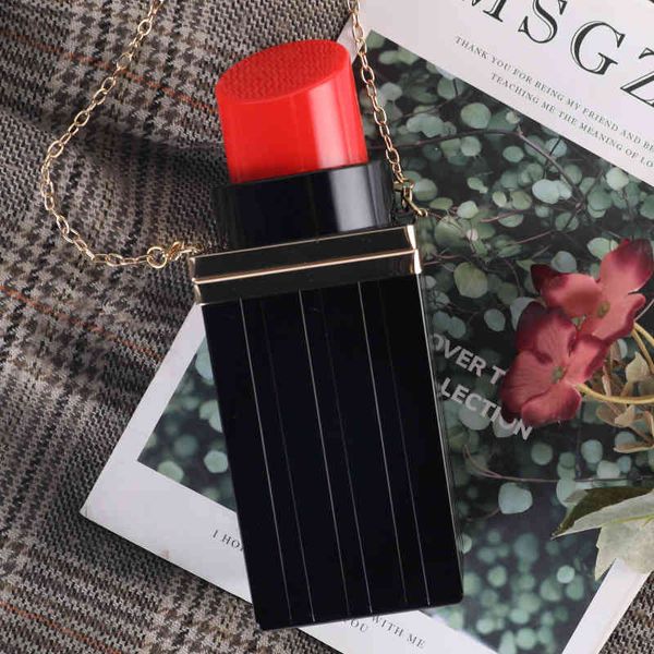 Acrylic Lipstick Bag Trend Party Temperament Personalized One Shoulder Messenger Chain Dinner