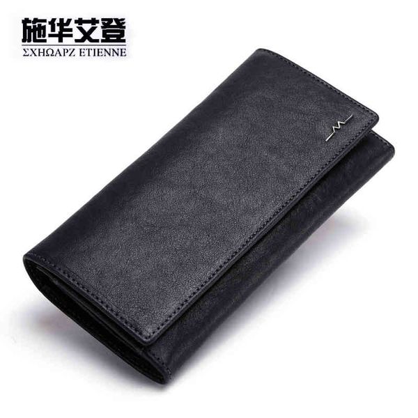 Shihua Aiden Leather Men&#039;s Wallet Long Korean Business Youth Zipper Handbag Fashion