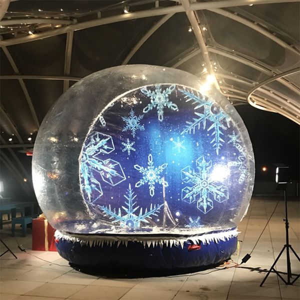 wholesale Inflatable Snow Globe For Christmas DecorationsBubble Photo Booth Dome Tent Replaceable background