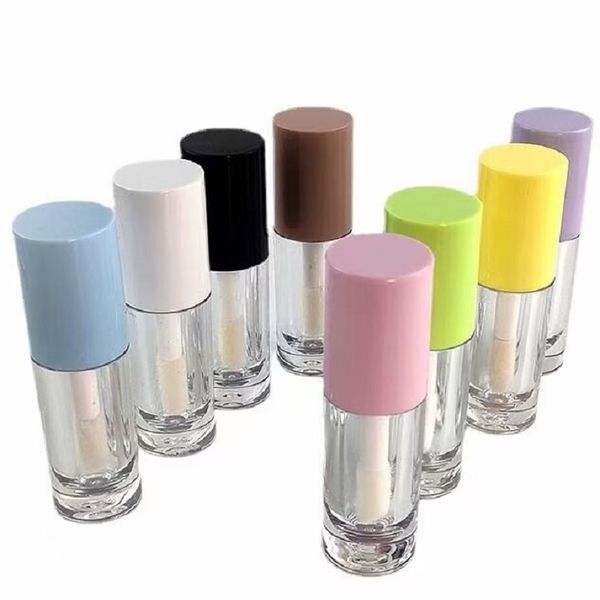 Big Wand Lip Gloss Tube Packing Bottle Doe Foot Applicator Pink Blue White Black Purple Yellow Empty Lipgloss Liquid Lipstick Lip Tint Oil C