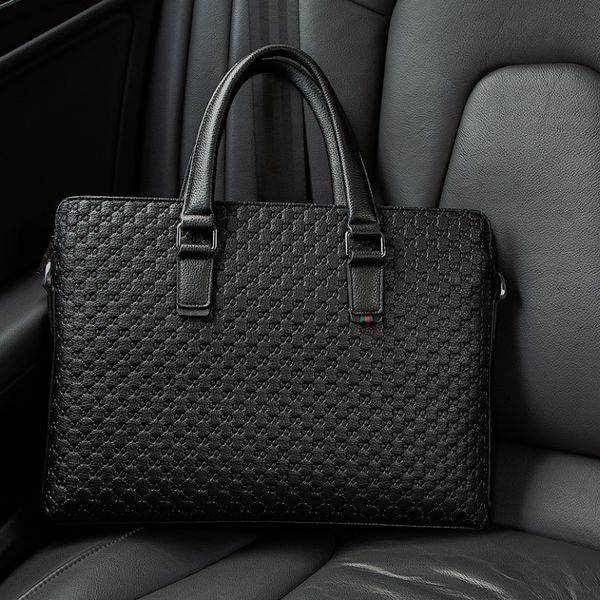 Briefcases 2021 Men&#039;s Bag Handbag Leather Briefcase Single Shoulder Messenger Business Laptop