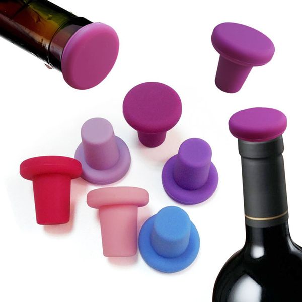 Colors Beer 9 Bottle Caps Family Bar Preservation Tools Food Grade Silicone Wine Bottles Stopper Creative Design Safe Healthy Jy0959 S Jy05