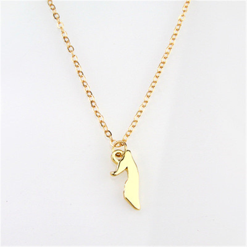 30pcs Africa Country Somalia Map Necklace National Pride African Somali Island Pendant Chain Necklaces Gold Korean Choker Women Collier Femme Souven