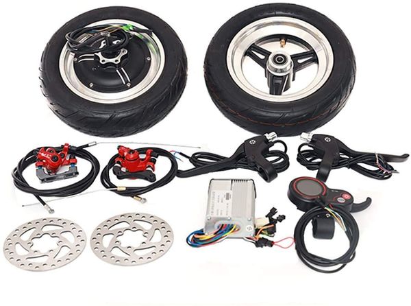 Electric Scooter Motor 10 inch Hub Motor Wheel 36V 48V Brushless high Speed Electric Bicycle Conversion kit