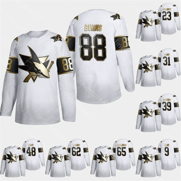 88 Brent Burns 2020 Pittsburgh Penguins jersey Erik Karlsson Kevin Labanc Logan Couture Martin Jones Barclay Goodro Evander Kane Hockey Jer