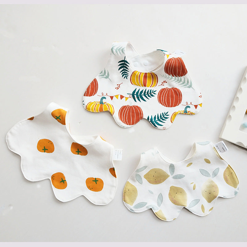 Baby Infants Feeding Bibs Soft Pure Cotton Bandana Saliva Towel Toddler Triangle Drool Scarf Newborn Burp Cloth