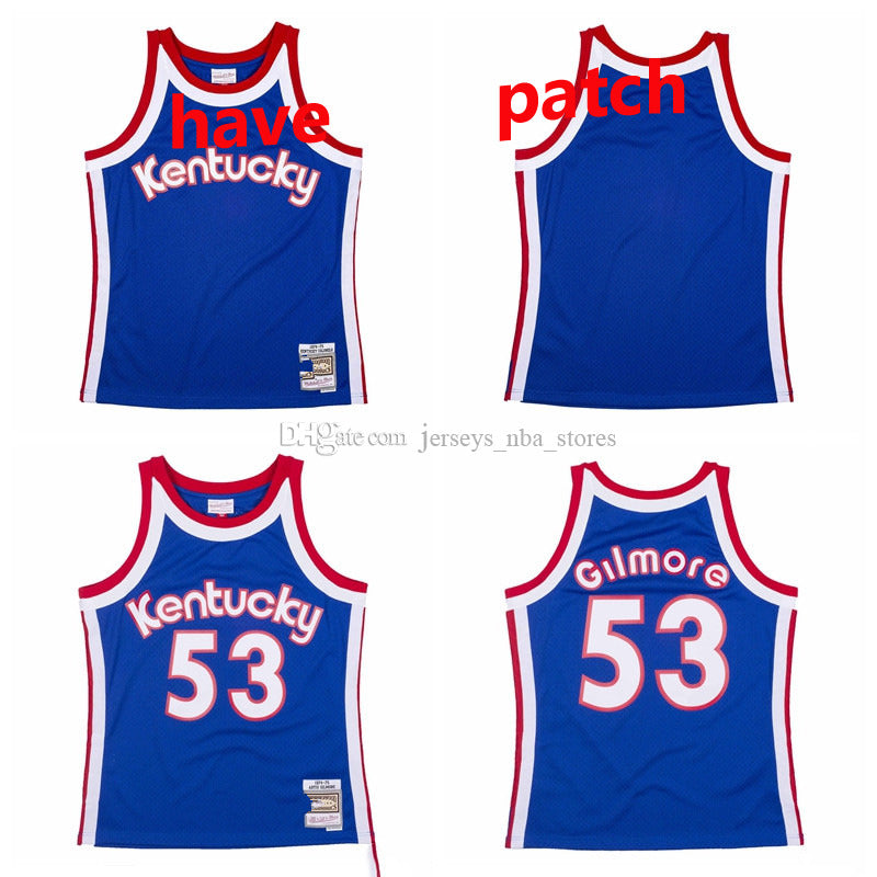 MEN Kentucky Colonels 1974-75 ABA Artis Gilmore Mitchell & Ness Swingman Jersey 01