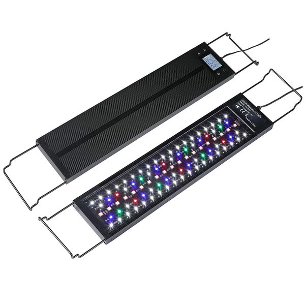 12-18inch full spectrum led aquarium light with timer sunrise sunset DIY mode programmable fish plant lamp
