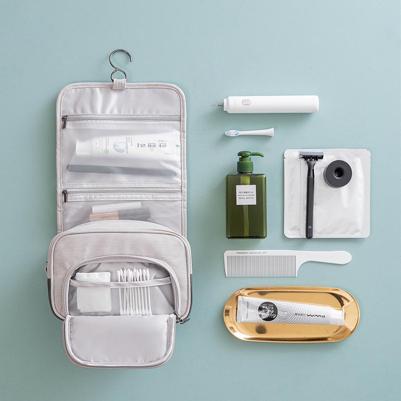 High Quality Waterproof Makeup Bag Grains Cosmetics Box Kosmetyczka Transparent Cosmetic Toiletry Travel Organizer Bags & Cases